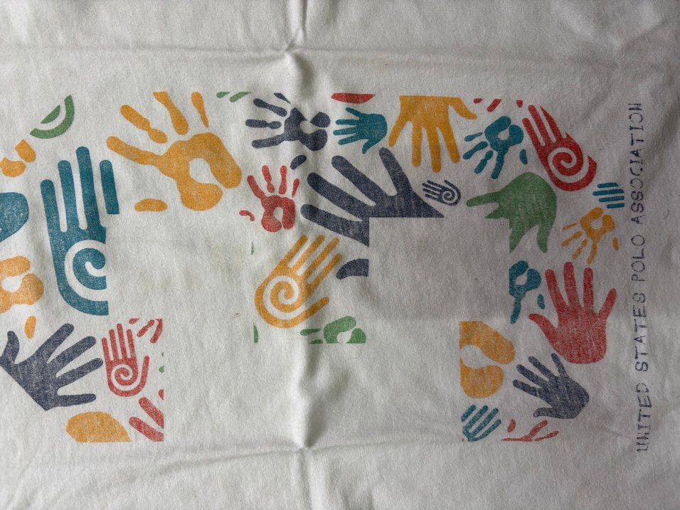 Polo marka Baskılı Beyaz Kısa Kollu kadın Tişörtü - Görsel 4