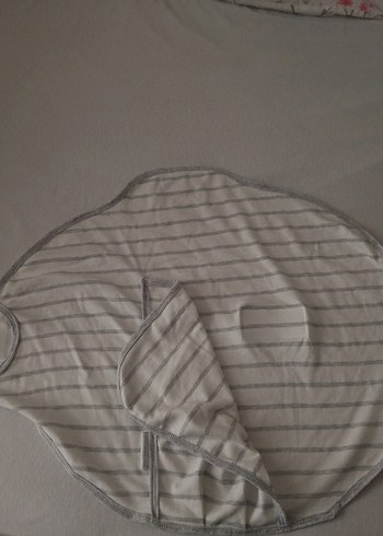 Gri Çizgili Bebek Kundağı - Görsel 2