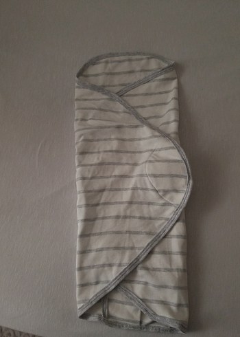 Gri Çizgili Bebek Kundağı - Görsel 4