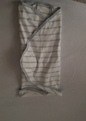 Gri Çizgili Bebek Kundağı - Görsel 5