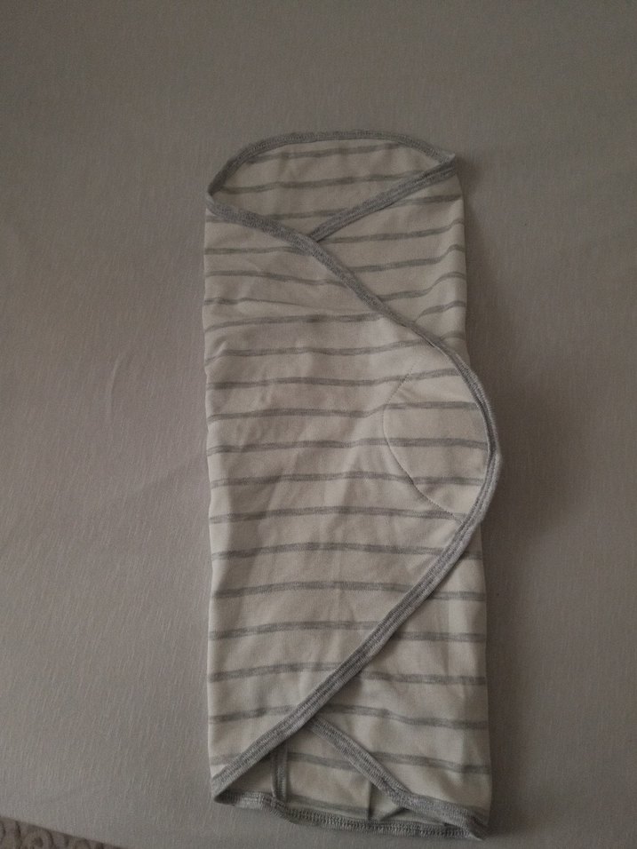 Gri Çizgili Bebek Kundağı - Görsel 4
