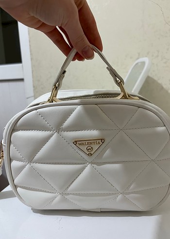 Beyaz Deri Kadın Çanta - Görsel 2
