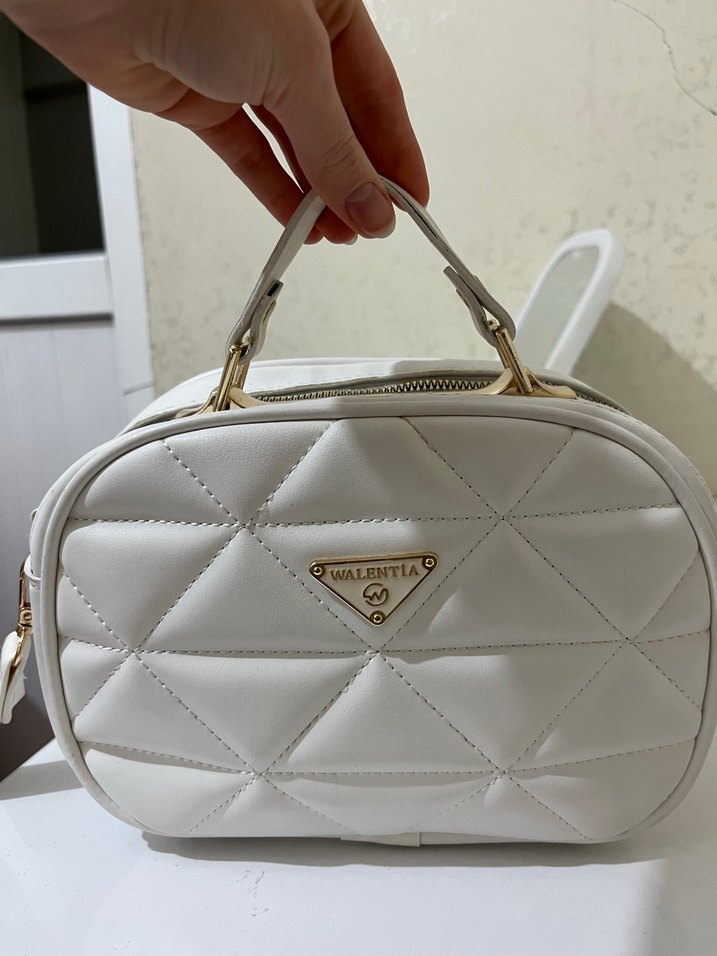 Beyaz Deri Kadın Çanta - Görsel 2