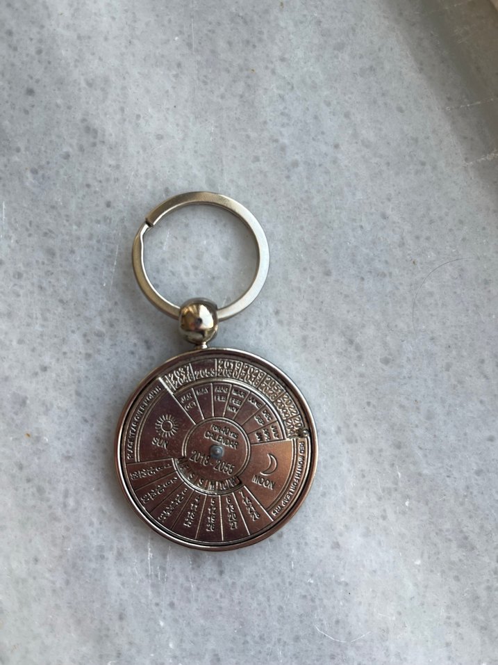 Vintage Takvim Anahtarlık - Görsel 4