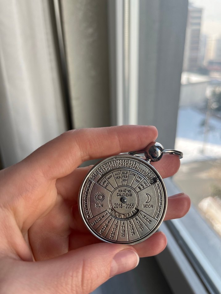 Vintage Takvim Anahtarlık - Görsel 2