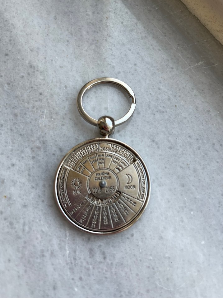 Vintage Takvim Anahtarlık - Görsel 3