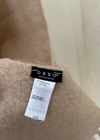 Bej Örgü Kadın Şal Püsküllü - Görsel 2