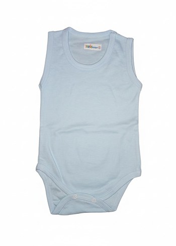 Mavi Erkek Bebek Kolsuz Çıtçıtlı Body - Görsel 2