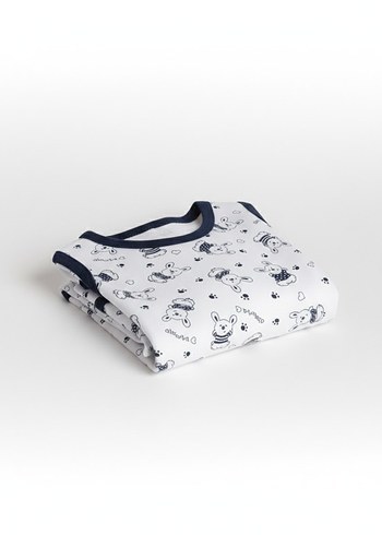 Erkek Bebek Kolsuz Pamuklu Body - Görsel 3