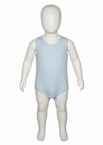 Mavi Kolsuz Bebek Body - Görsel 3