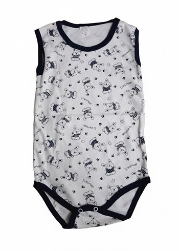 Erkek Bebek Kolsuz Pamuklu Body - Görsel 2