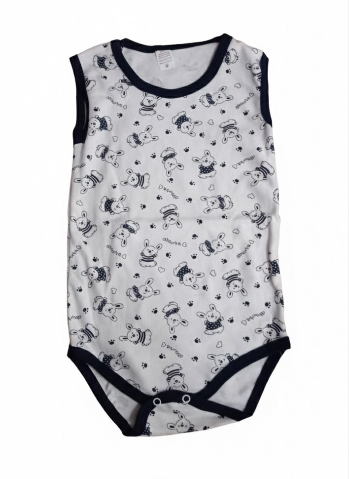 Erkek Bebek Kolsuz Pamuklu Body - Görsel 2