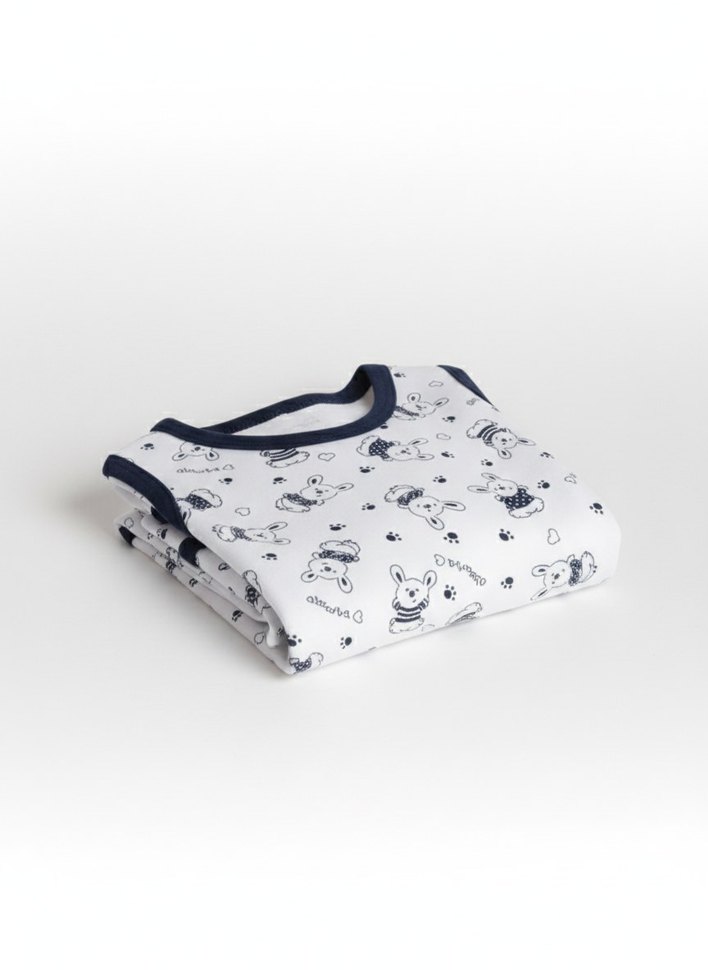 Erkek Bebek Kolsuz Pamuklu Body - Görsel 3