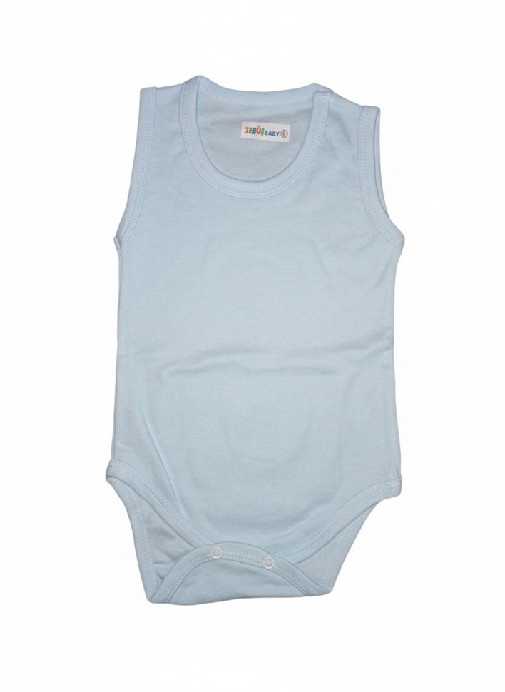 Mavi Kolsuz Bebek Body - Görsel 2