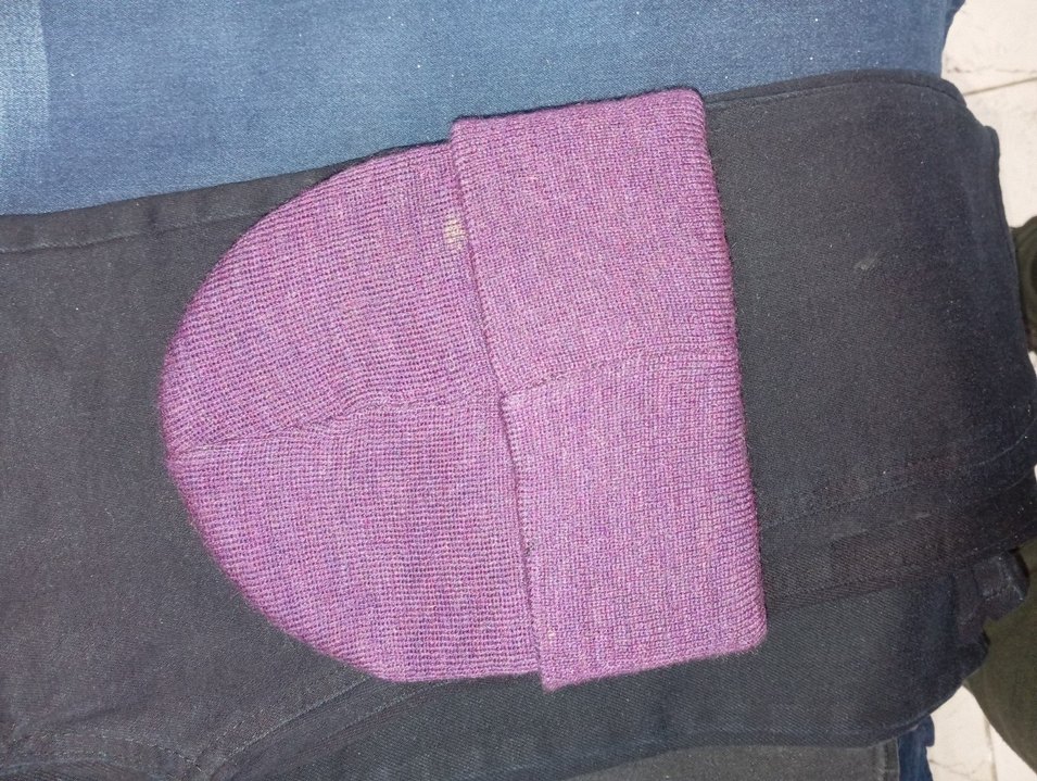 Mor Örgü Kadın Bere - QUEEN Yazılı - Görsel 3