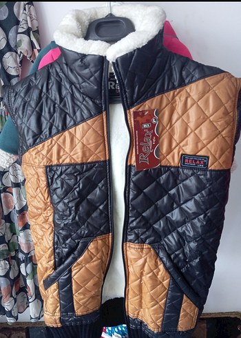 Kahverengi Deri Erkek Biker Yelek - Görsel 3