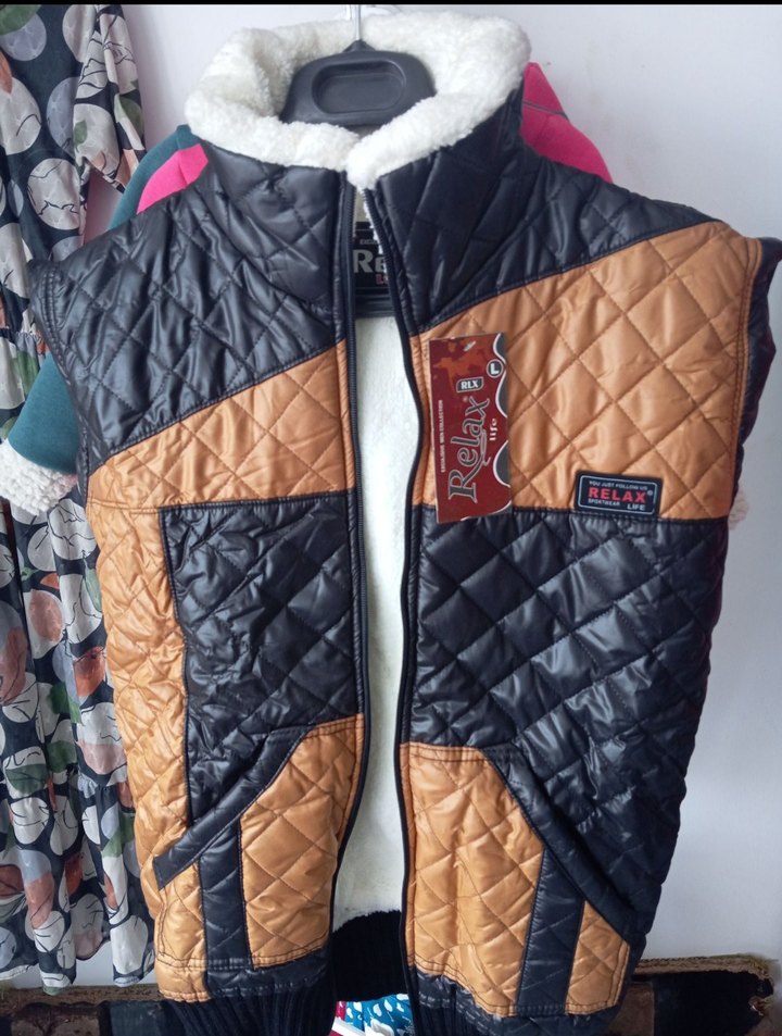 Kahverengi Deri Erkek Biker Yelek - Görsel 3