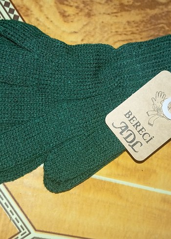 Yeşil Örgü ERKEK Çocuk Eldivenleri - Görsel 2