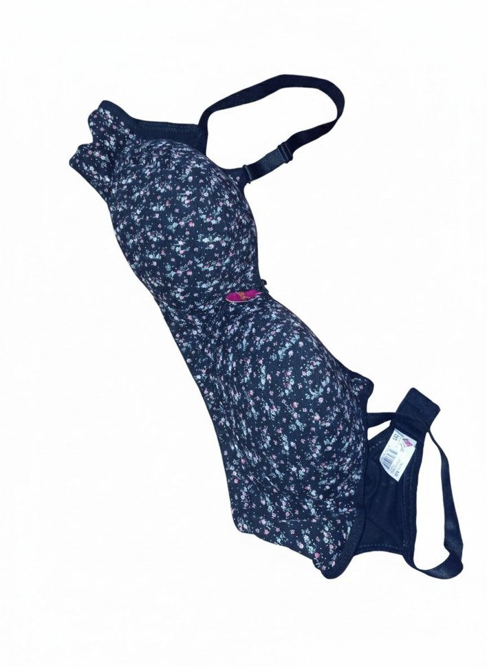 Pembe Çiçek Desenli Glamour Sütyen - Görsel 2