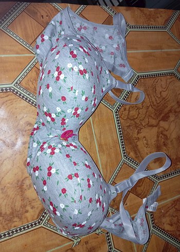 Gri Desenli Minimalist Sütyen - Görsel 3