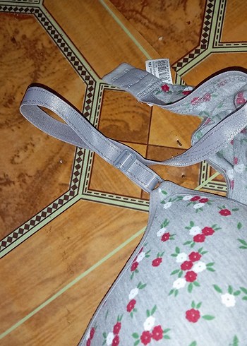 Gri Desenli Minimalist Sütyen - Görsel 2