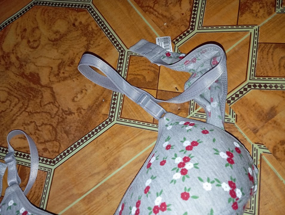 Gri Desenli Minimalist Sütyen - Görsel 2