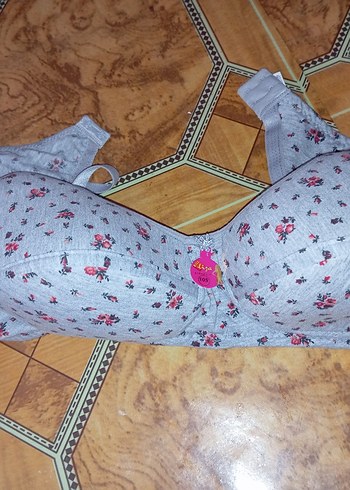 Gri Çiçek Desenli Bohem Sütyen - Görsel 5