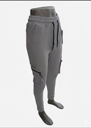 Erkek Beyaz Mini Jogger Cepli Eşofman - Görsel 5