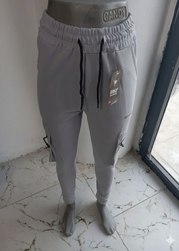 Erkek Beyaz Mini Jogger Cepli Eşofman - Görsel 4