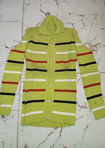 Çizgili Örgü Erkek Hırka - Görsel 5