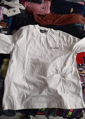 Jacquemus Beyaz Kısa Kollu Tişört - Görsel 5