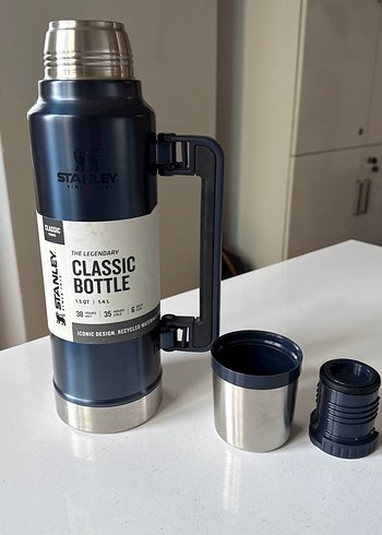 Stanley Klasik Lacivert Termos 1.4L - Görsel 6