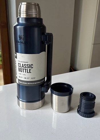 Stanley Klasik Lacivert Termos 1.4L - Görsel 4