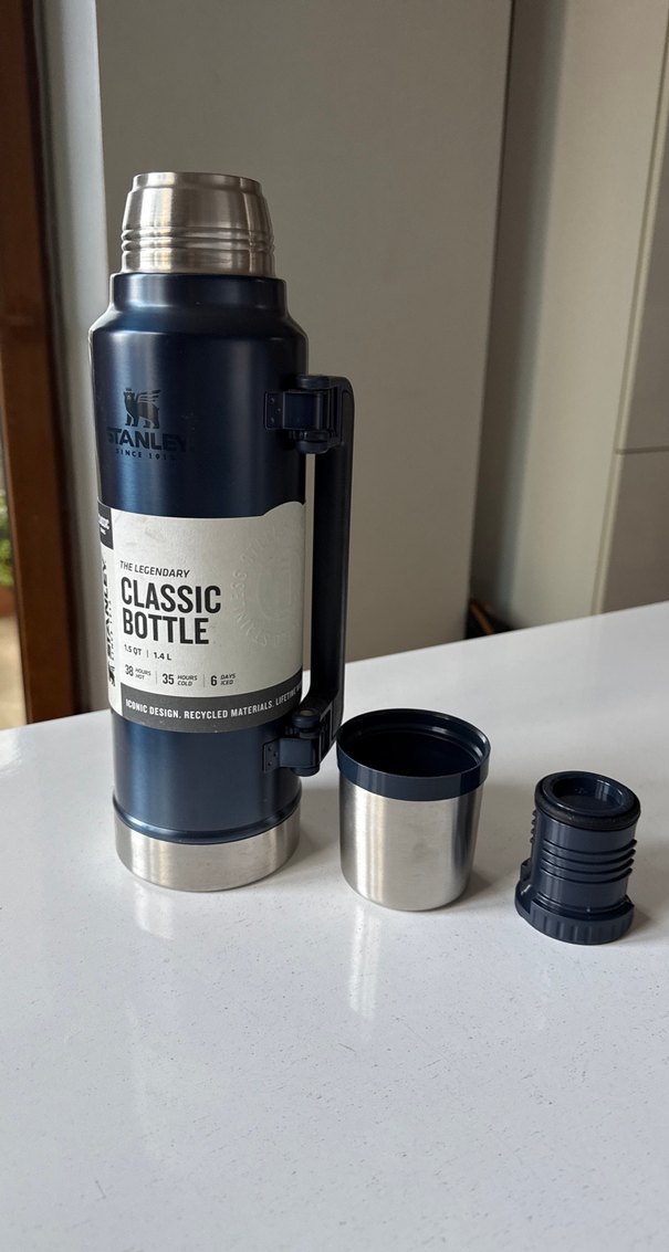 Stanley Klasik Lacivert Termos 1.4L - Görsel 4