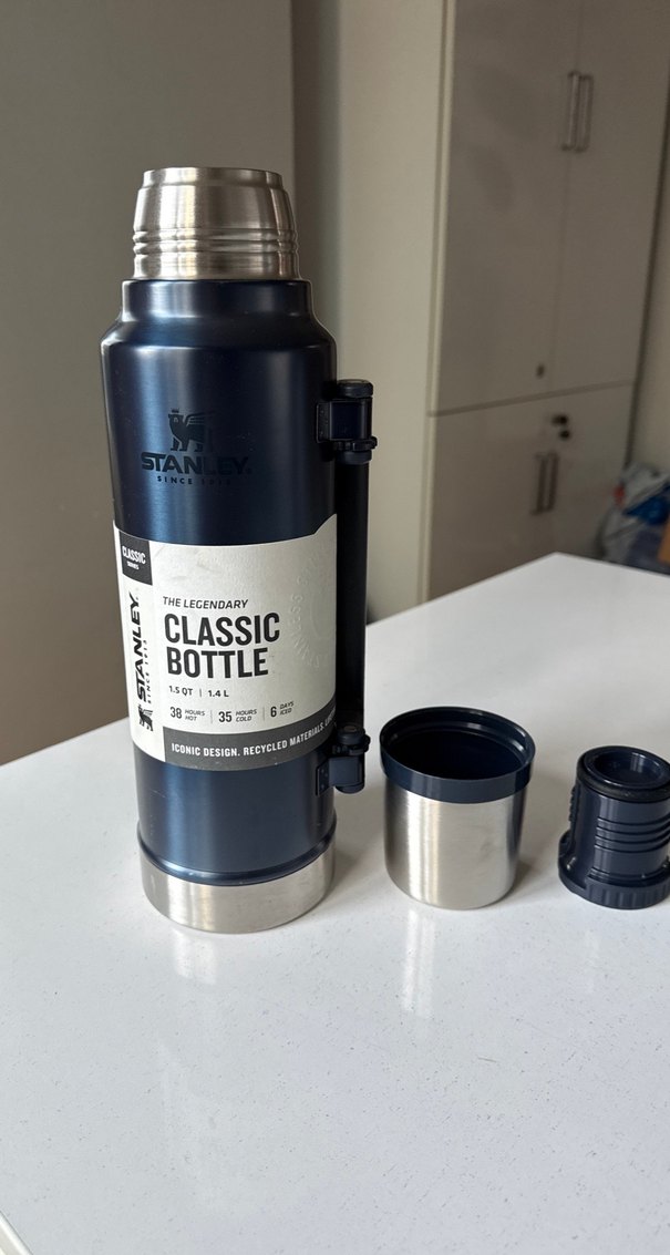 Stanley Klasik Lacivert Termos 1.4L - Görsel 5