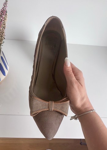 İnci Marka Süet Topuklu Ayakkabı - Görsel 4