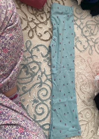 Düğmeli Çok Renkli Kız Taytı - Görsel 7