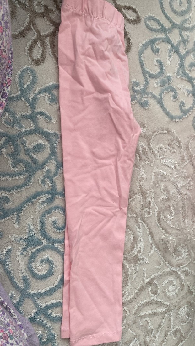 Düğmeli Çok Renkli Kız Taytı - Görsel 5