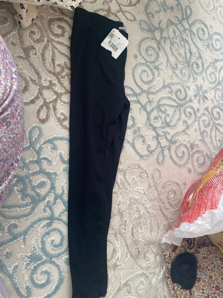 Düğmeli Çok Renkli Kız Taytı - Görsel 2