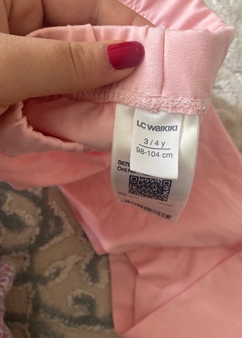 Kız Çocuk Pembe Dar Kesim Tayt - Görsel 2