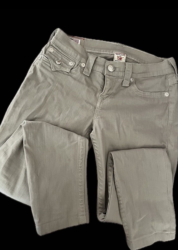 true religion pantolon orijinal dar paça bej renk — görsel 2/4