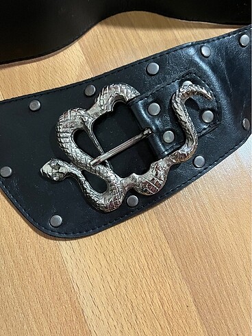 yılan figürlü deri kemer - Görsel 4