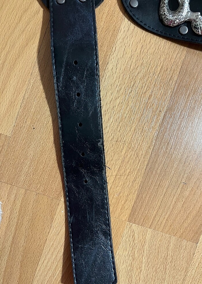 yılan figürlü deri kemer - Görsel 3