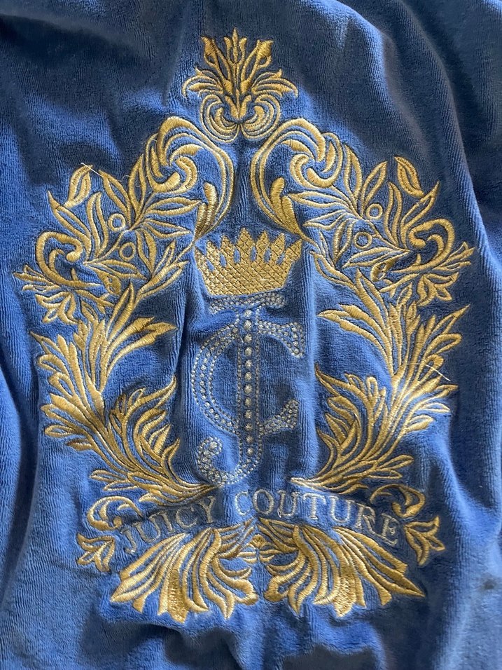 Mavi Kadın Fermuarlı kadife Sweatshirt juicy couture - Görsel 3