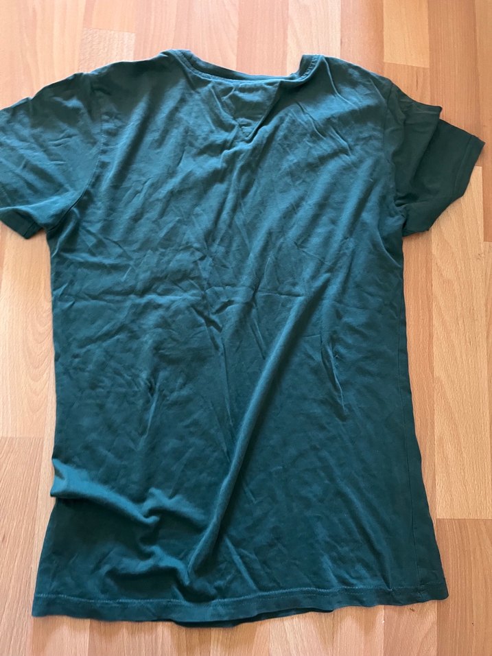 Erkek Yeşil Baskılı Kısa Kollu Tişört - Görsel 4