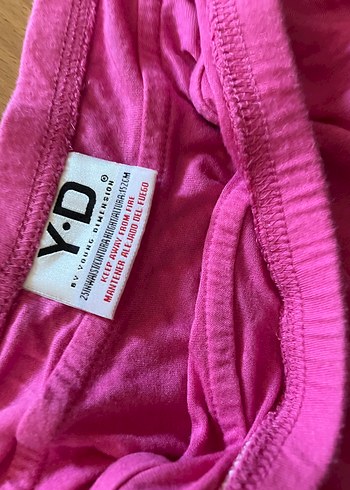 Pembe Pilili Mini Etek pareo olarak kullanılabilir - Görsel 3