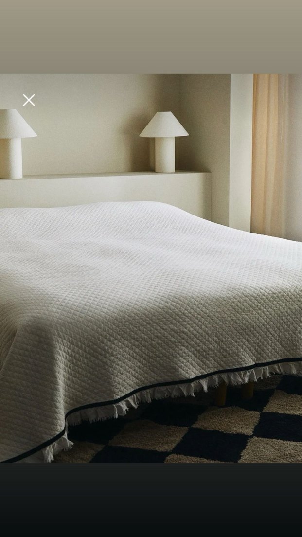 H&m home Püsküllü Beyaz Yatak Örtüsü - Görsel 4