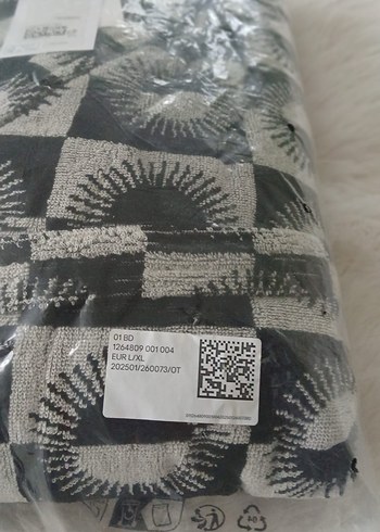 h&m Gri Desenli Uzun Sabahlık-bornoz - Görsel 4