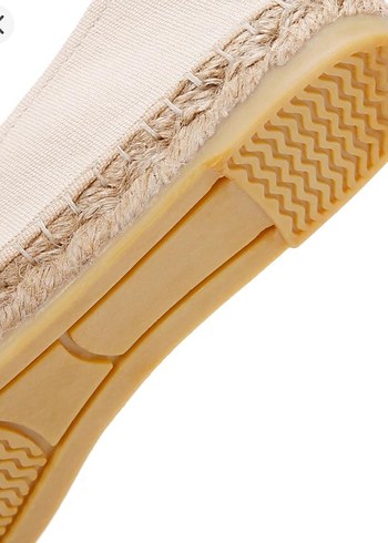 Derimod Boncuk İşlemeli Bej Dolgu Topuklu Kadın Espadril - Görsel 8