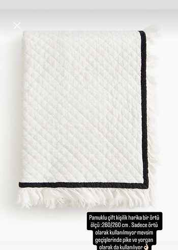 H&m home çift k. yatak örtüsü - Görsel 2